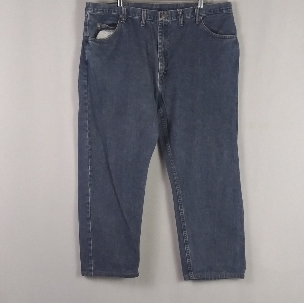 Wrangler relaxed fit blue jeans men size 44 - Picture 2 of 4